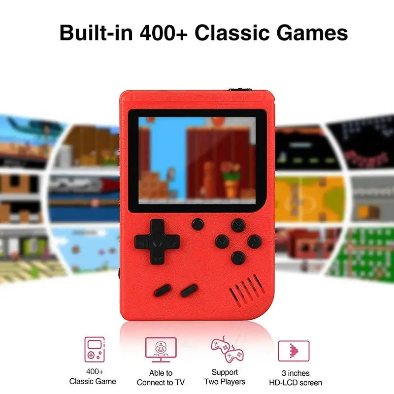 Mini Handheld Game Console – 400 Built-in Games (various types available) - 9eight5