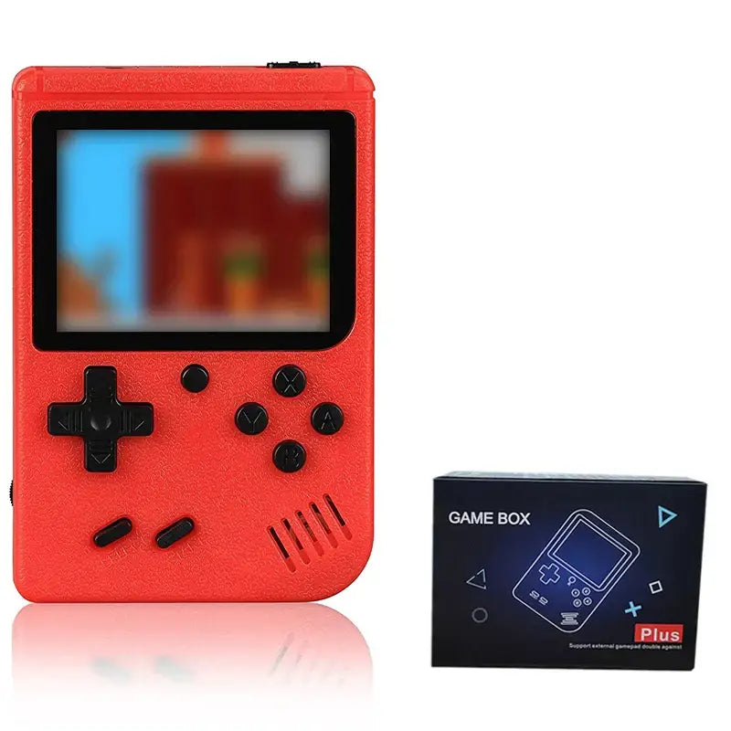 Mini Handheld Game Console – 400 Built-in Games (various types available) - Red-Single / Game Console - 9eight5