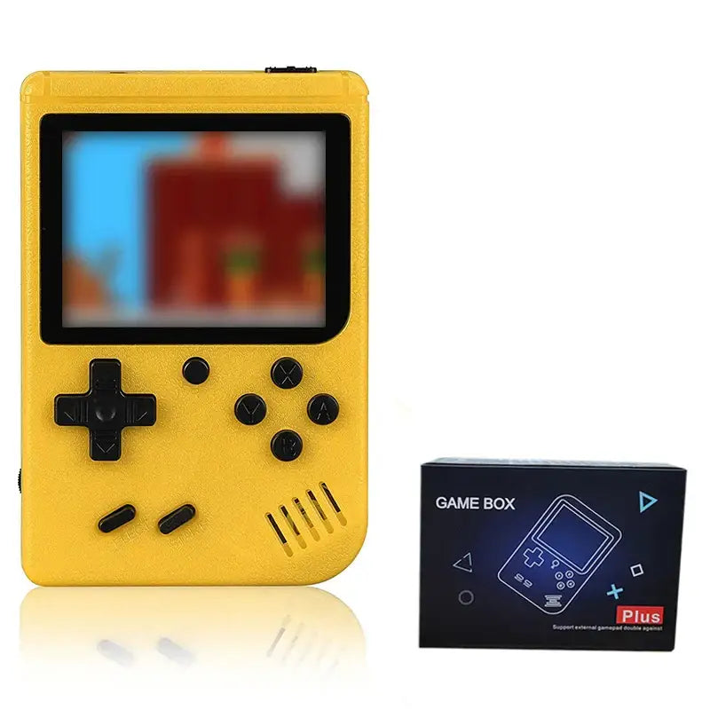 Mini Handheld Game Console – 400 Built-in Games (various types available) - Yellow-Single / Game Console - 9eight5