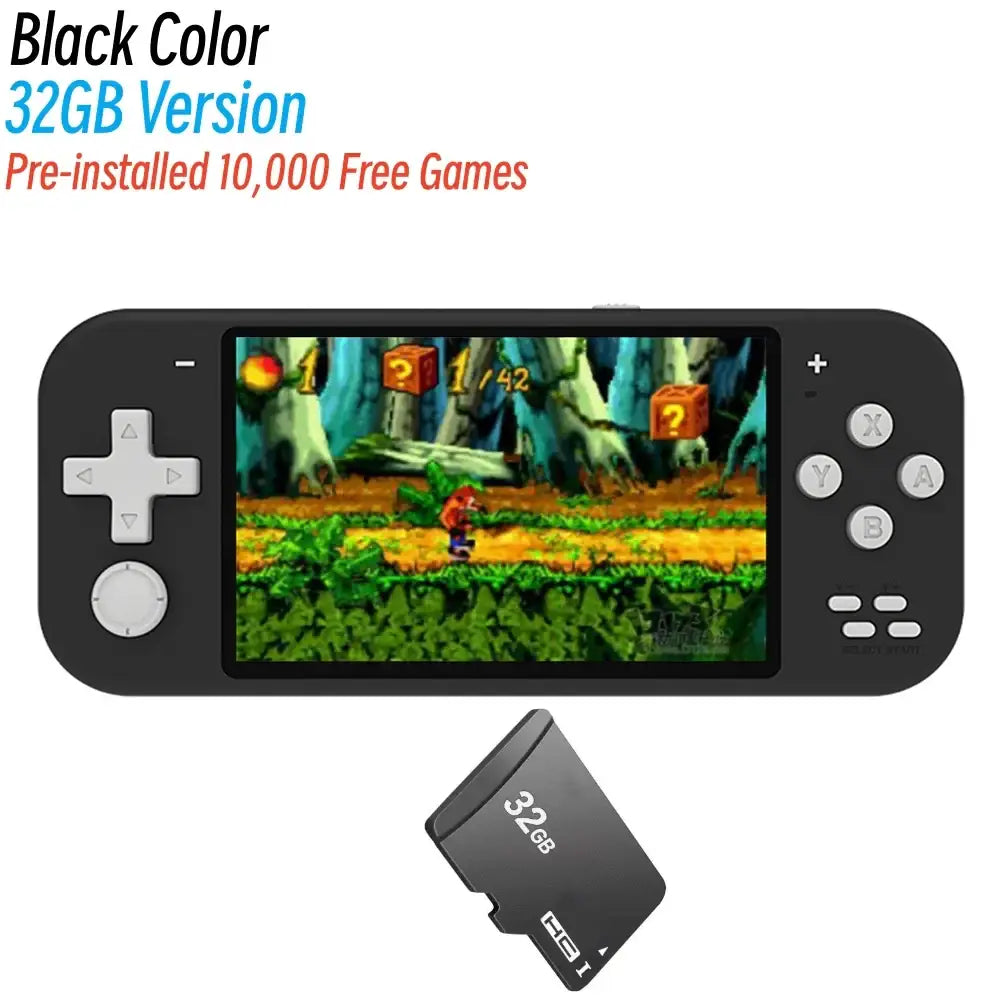Mini Handheld Game Console – 8/32GB 10000 Games (3 colours available) - Black 32GB / Gaming Console - 9eight5