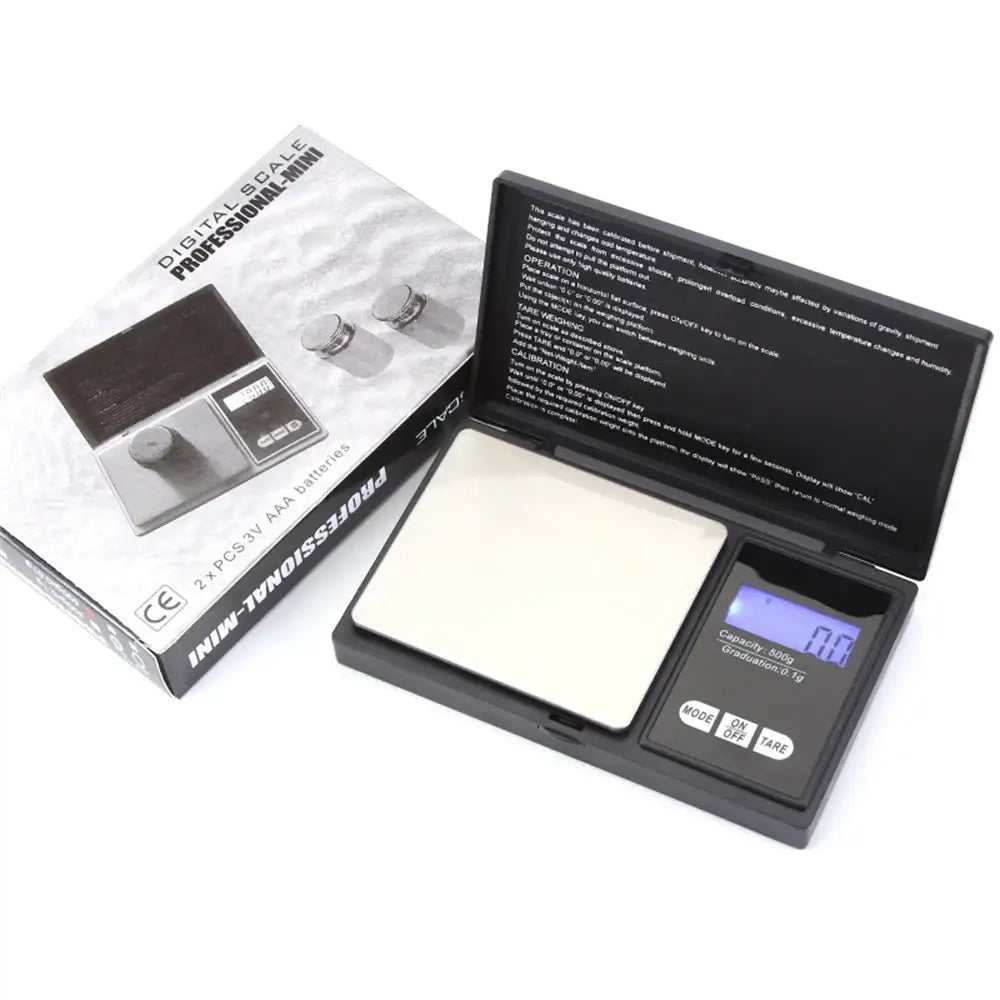 Mini Jewelry Pocket Scale 0.01g Digital Stainless Steel Portable Balance (4 sizes available) - 100g 0.01g - SS
