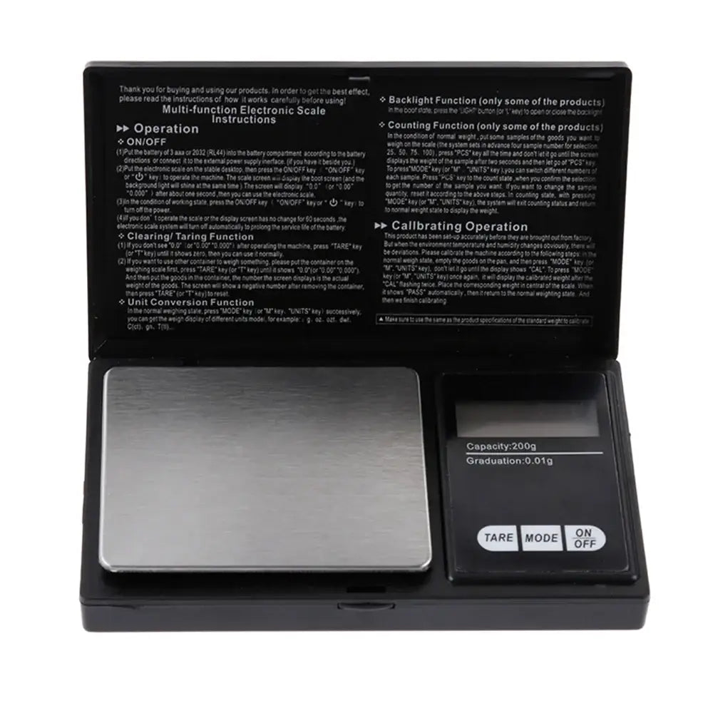 Mini Jewelry Pocket Scale 0.01g Digital Stainless Steel Portable Balance (4 sizes available) - SS