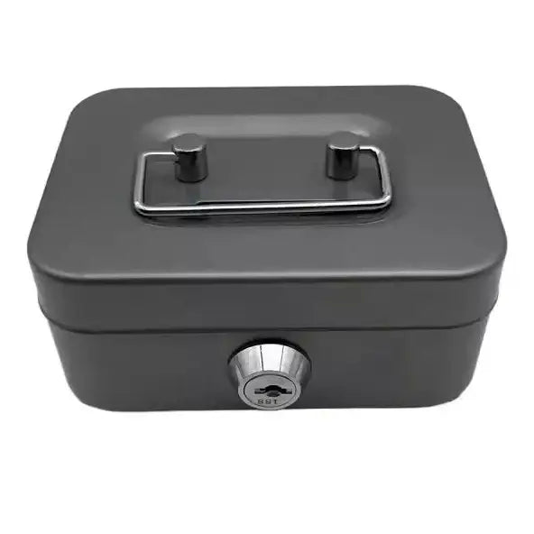 Mini Key Lock Money Safe Box (available in 4 colours) - Gray / Safe Box - SS