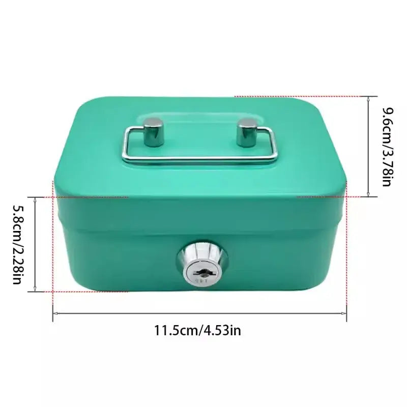 Mini Key Lock Money Safe Box (available in 4 colours) - Green / Safe Box - SS