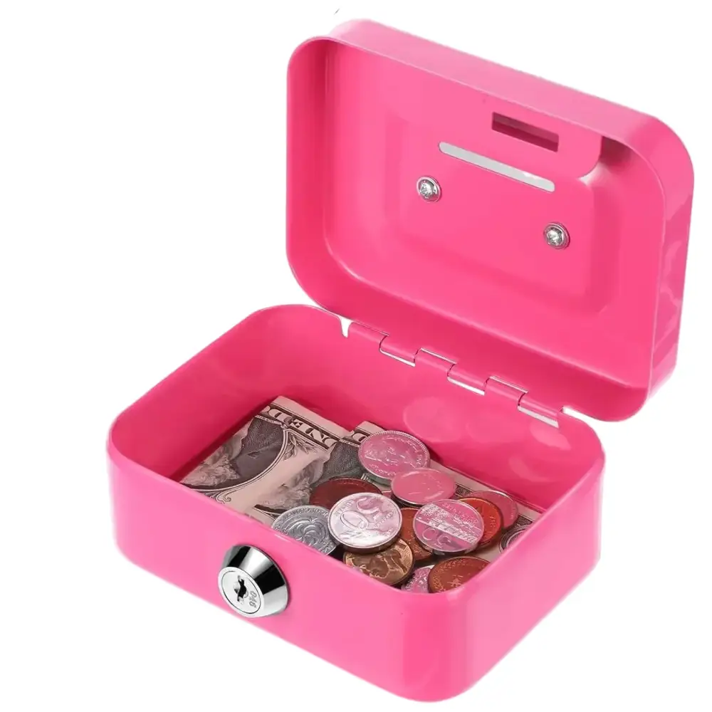 Mini Key Lock Money Safe Box (available in 4 colours) - SS