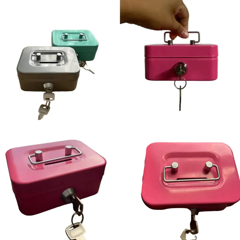 Mini Key Lock Money Safe Box (available in 4 colours) - SS