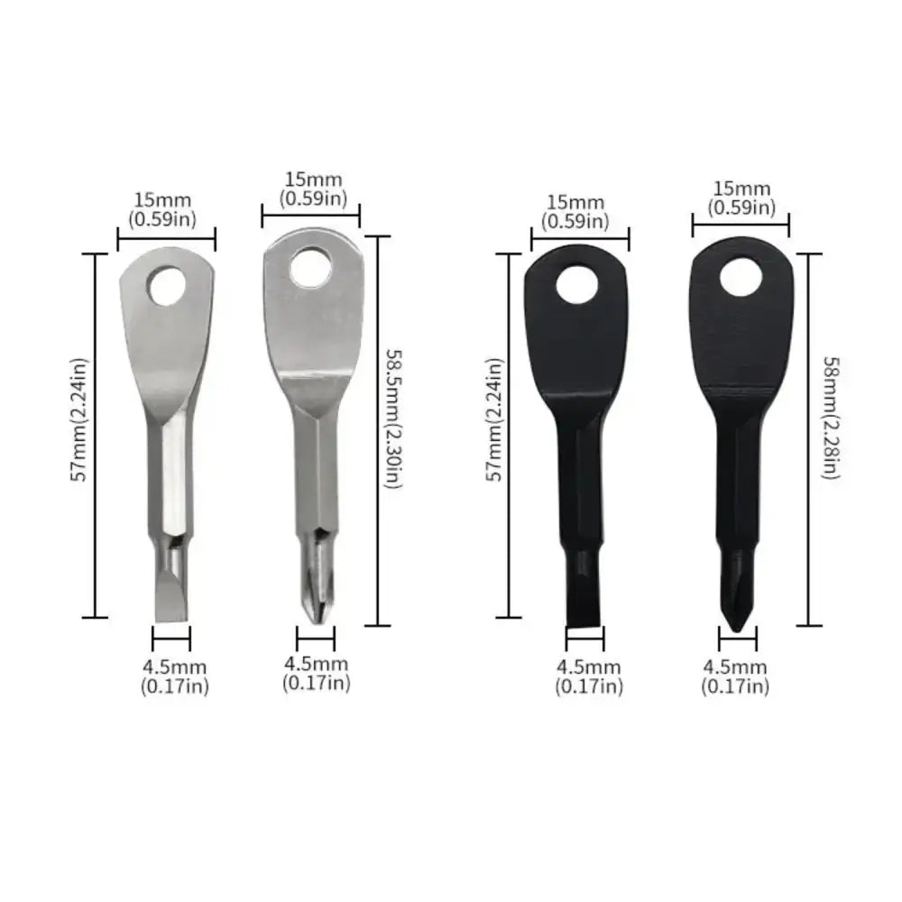 Mini Keychain Screwdriver Tool – Phillips & Slotted (2 colours available) - HBC