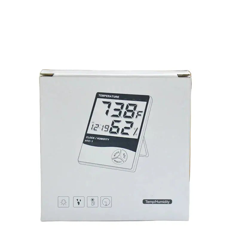 Mini LCD Digital Thermometer Hygrometer for Indoor Use (available in 2 types in packaging) - Carton packaging - HBC