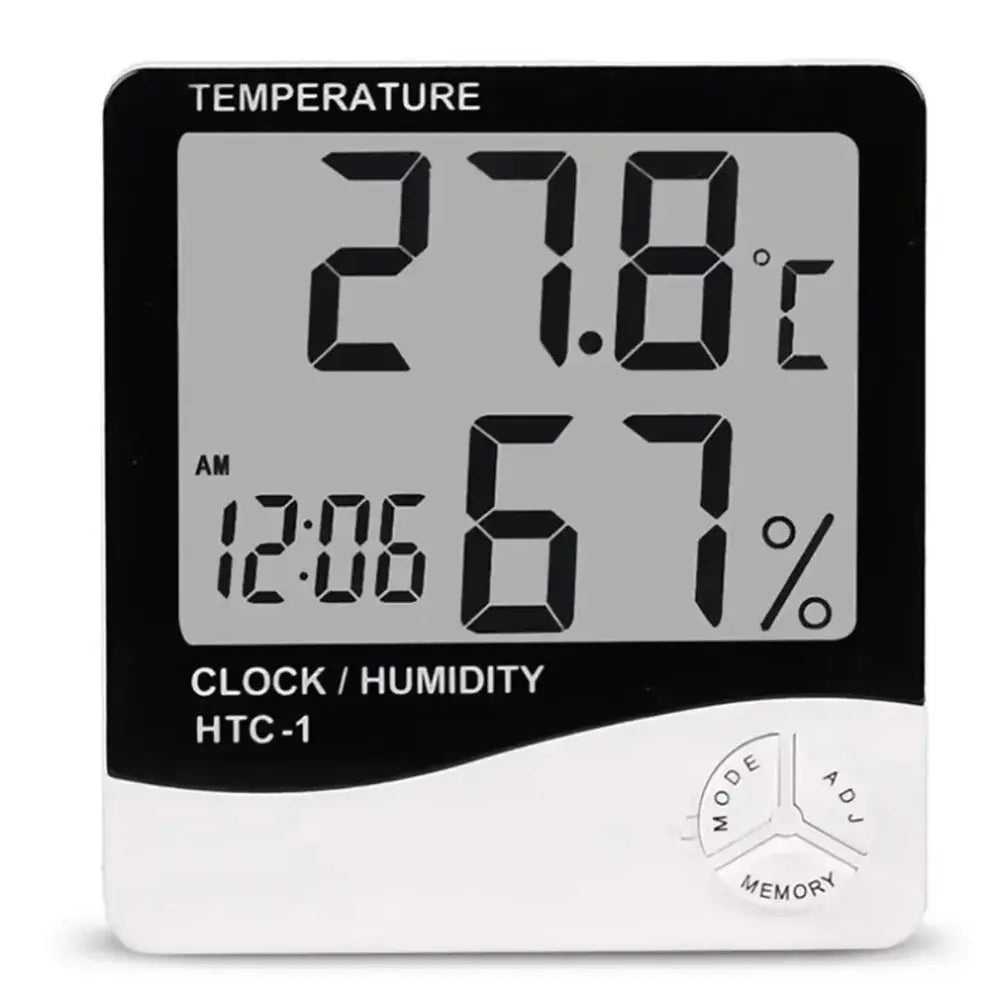 Mini LCD Digital Thermometer Hygrometer for Indoor Use (available in 2 types in packaging) - HBC