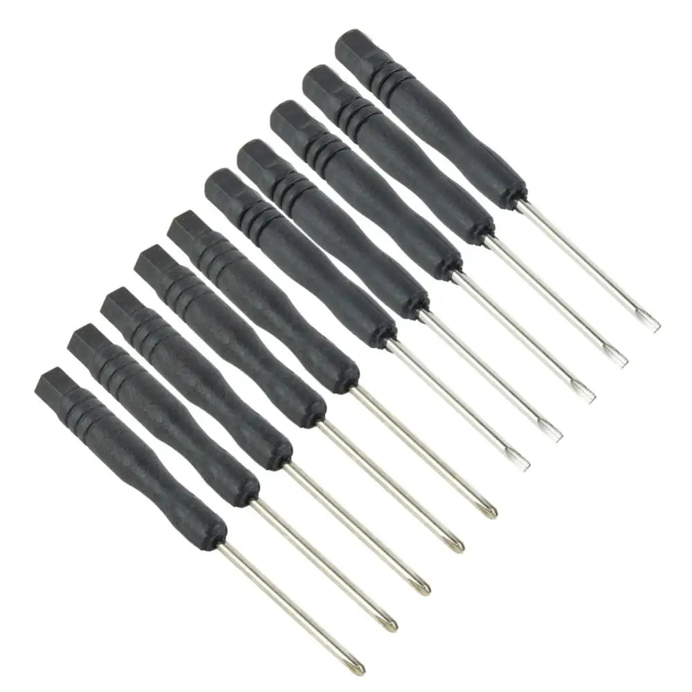 Mini Slotted & Cross Screwdriver Set – 3,22’’ / 2mm (10Pcs) - HBC