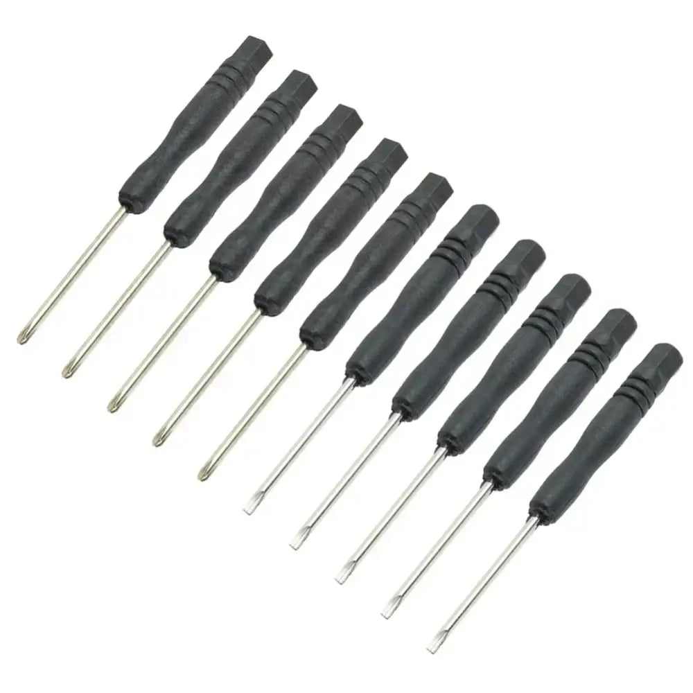 Mini Slotted & Cross Screwdriver Set – 3,22’’ / 2mm (10Pcs) - HBC