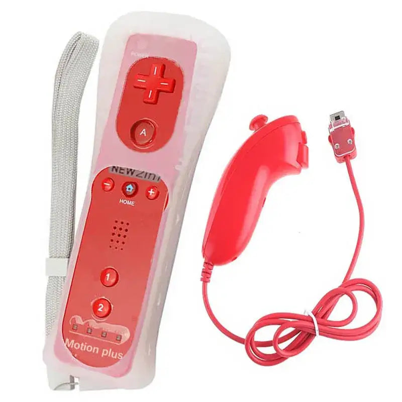 Motion Plus Remote & Nunchuk – Replacement with Silicone Case for Wii/Wii U - 9eight5