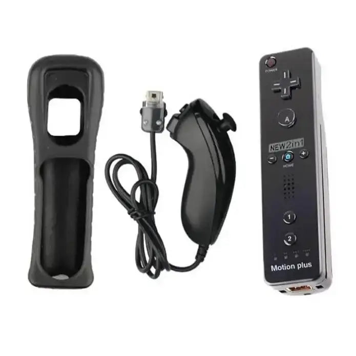 Motion Plus Remote & Nunchuk – Replacement with Silicone Case for Wii/Wii U - 9eight5
