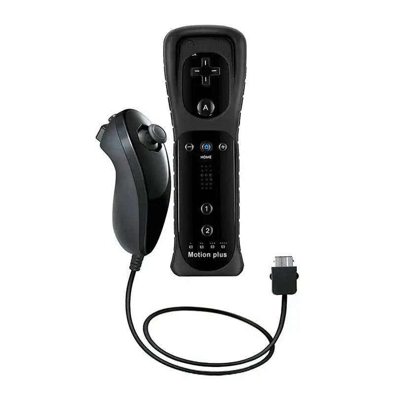 Motion Plus Remote & Nunchuk (various colours available) - 1 Set Black / Controller - 9eight5