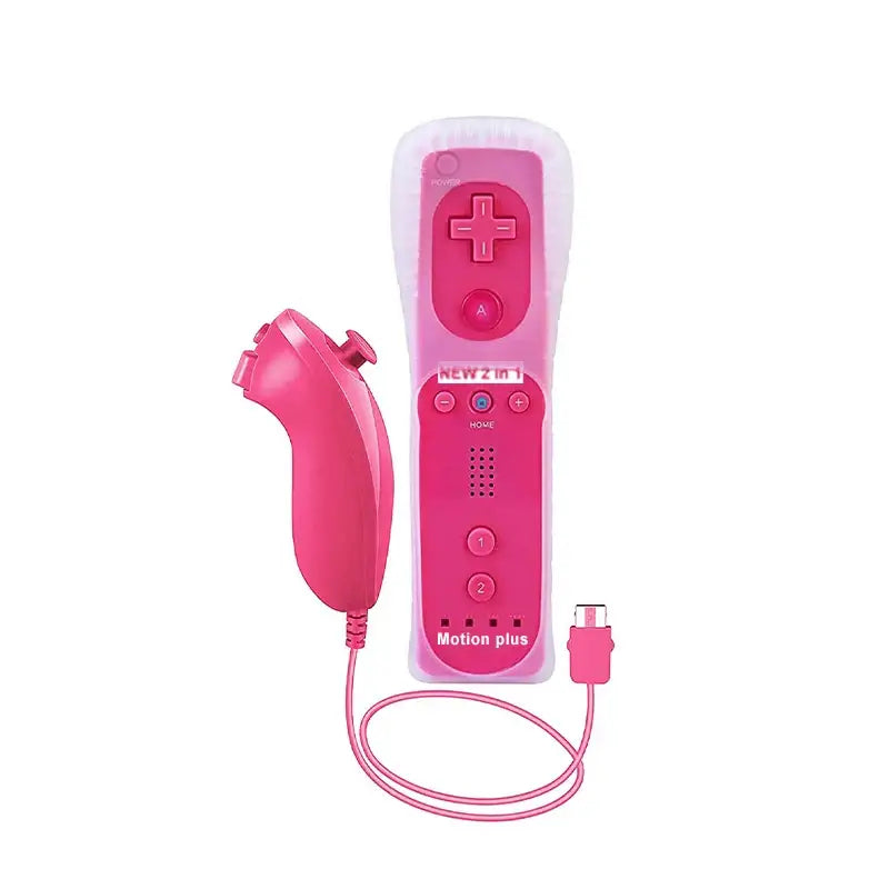 Motion Plus Remote & Nunchuk (various colours available) - 1 Set Pink / Controller - 9eight5