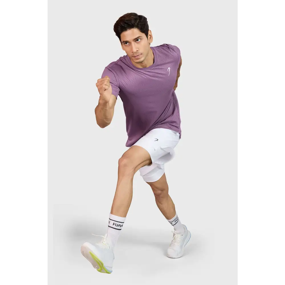 Motion Running T-shirt Plum - T-shirts