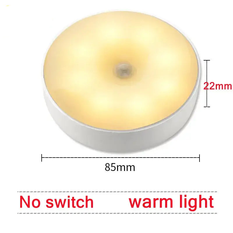 Motion Sensor Light Led USB NightLights Rechargeable Lamp for Bedroom Staircase Hallway Wardrobe Cupboard Lighting
