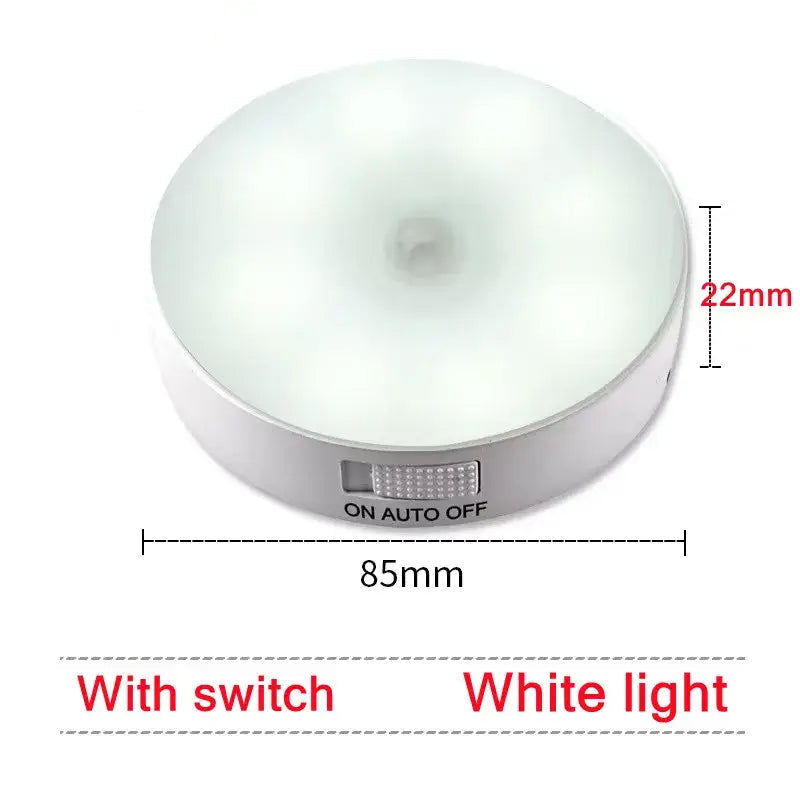 Motion Sensor Light Led USB NightLights Rechargeable Lamp for Bedroom Staircase Hallway Wardrobe Cupboard Lighting