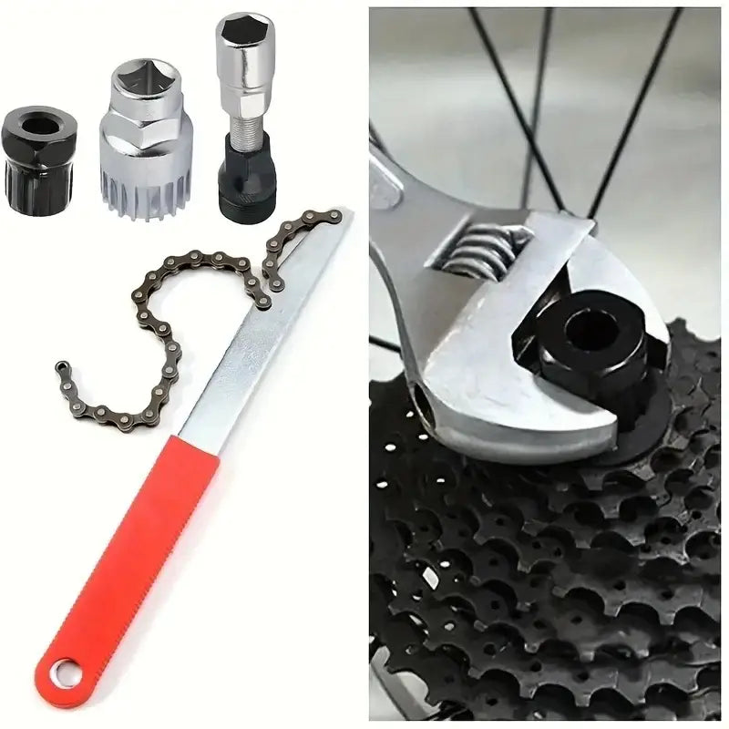 Mountain Bike Card-Type Flywheel Disassembly Special Wrench Card-Type Flywheel Disassembly Chain Wrench Bicycle Repair