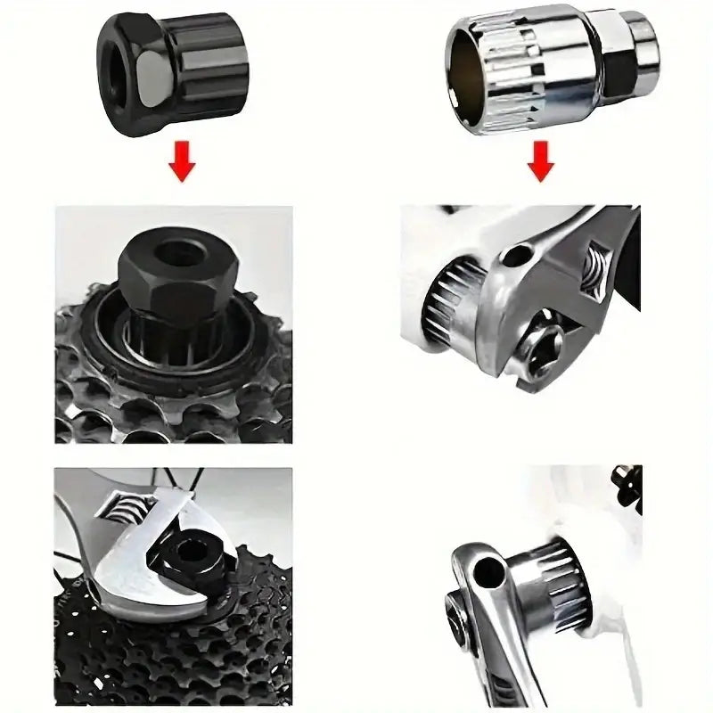 Mountain Bike Card-Type Flywheel Disassembly Special Wrench Card-Type Flywheel Disassembly Chain Wrench Bicycle Repair
