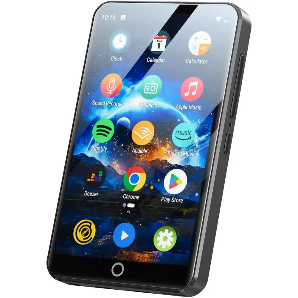 MP3 Player with Bluetooth and WiFi，4’’ Touch Screen Music Player Android 9.0 MTK 8 Core，MP4 Player