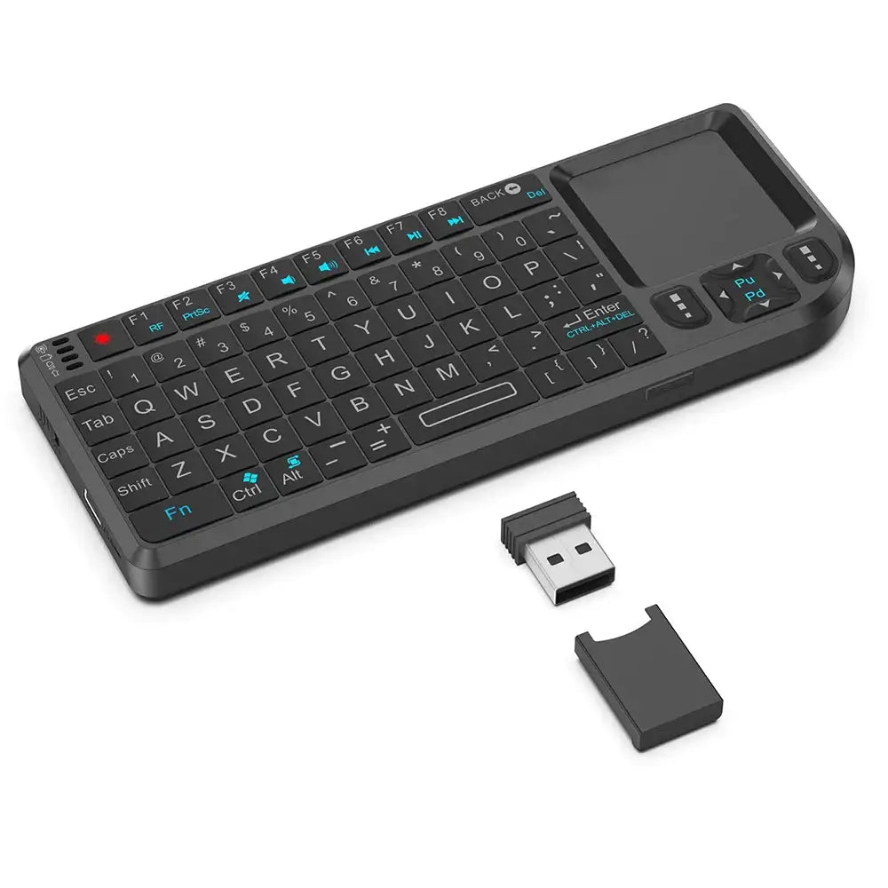 MRSVI A8 Mini Wireless Keyboard 2.4G 7 Color Backlit Touchpad Air Mouse With Infrared Indicator for Android TV Box