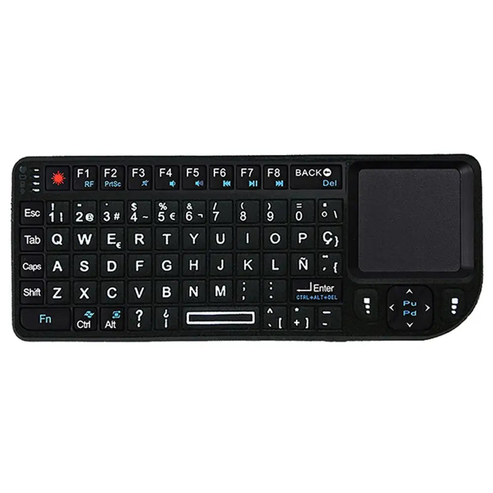 MRSVI A8 Mini Wireless Keyboard 2.4G 7 Color Backlit Touchpad Air Mouse With Infrared Indicator for Android TV Box