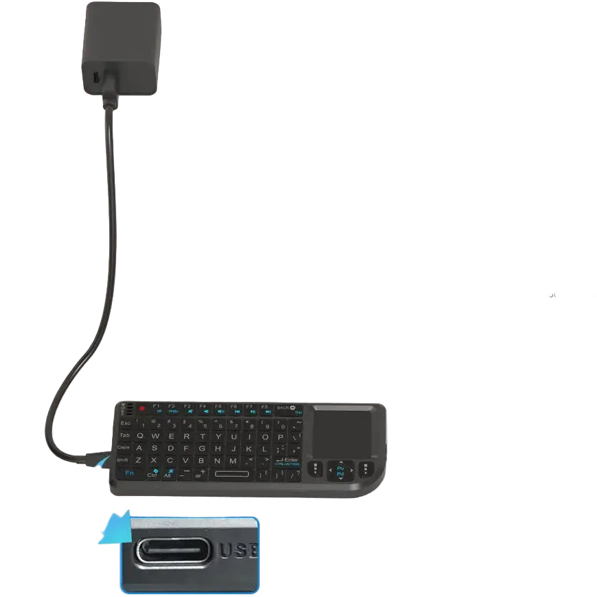 MRSVI A8 Mini Wireless Keyboard 2.4G 7 Color Backlit Touchpad Air Mouse With Infrared Indicator for Android TV Box