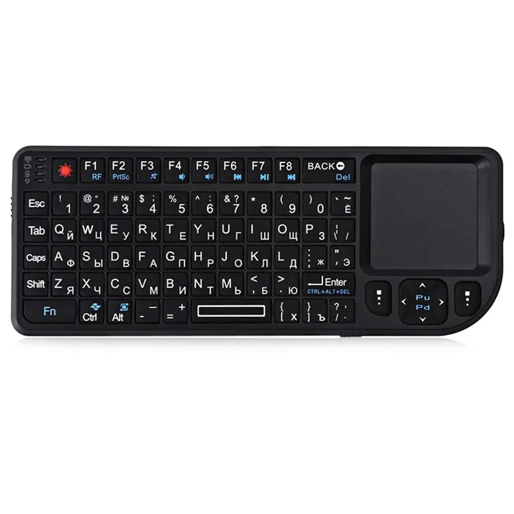 MRSVI A8 Mini Wireless Keyboard 2.4G 7 Color Backlit Touchpad Air Mouse With Infrared Indicator for Android TV Box