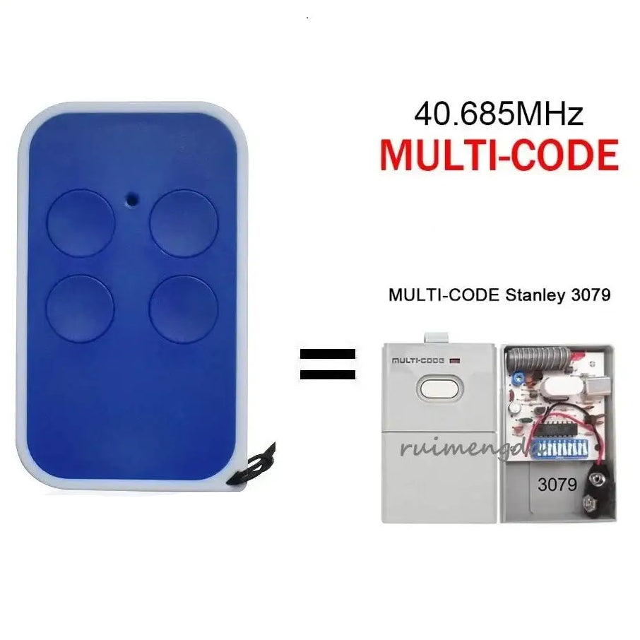 MULTI-CODE Stanley 3079 Garage Door Remote Control 40.685MHz Fixed Code Remote Control for Electric Gate Hand