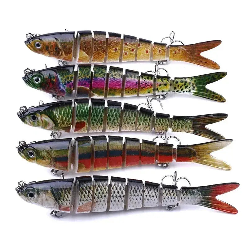 Multi-Jointed Bionic Fishing Lure 10cm/12.4g – 1/3/5pcs - SS