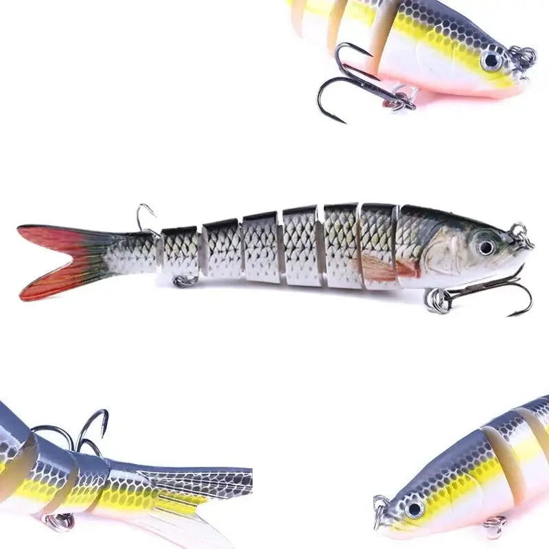 Multi-Jointed Bionic Fishing Lure 10cm/12.4g – 1/3/5pcs - SS