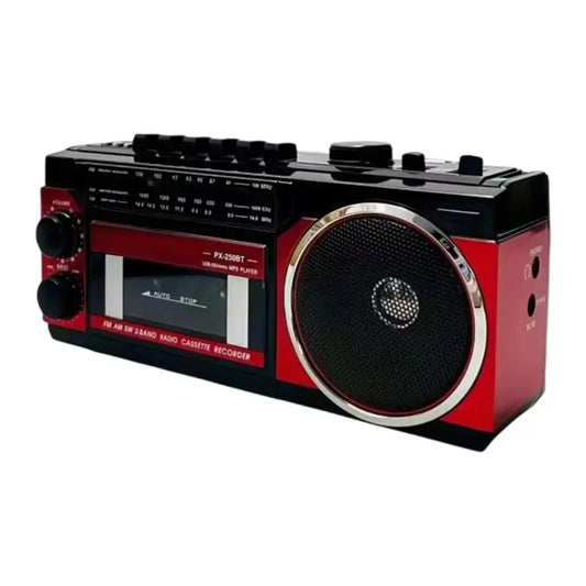 Multifunctional Radio Cassette Player 3W AM/FM Radio for Park Home outside Portable Music Player with Cassette Slot