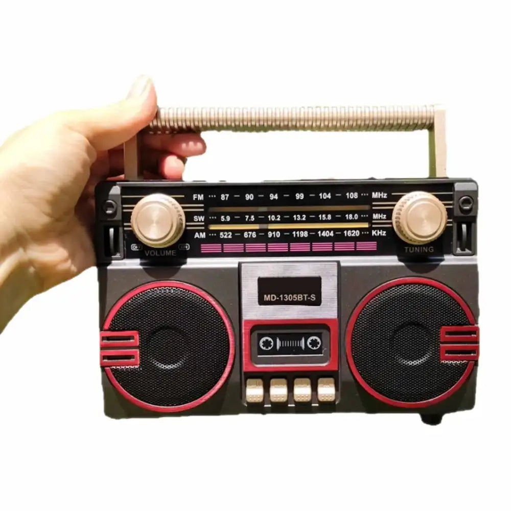 Multifunctional Radio Cassette Player 3W AM/FM Radio for Park Home outside Portable Music Player with Cassette Slot