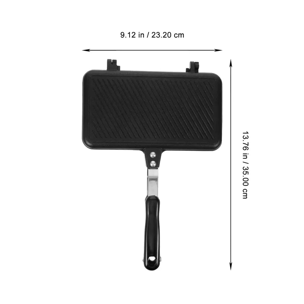 Multifunctional Sandwich Toaster & Nonstick Pan – Kitchen Appliance - 35.00X23.20X3.00CM - SS