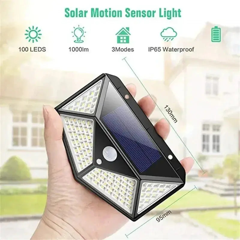 Multifunctional Solar Lamp Outdoor Garden Decoration Solar Led Light Waterproof Sunlight Powered Spotlight with Motion