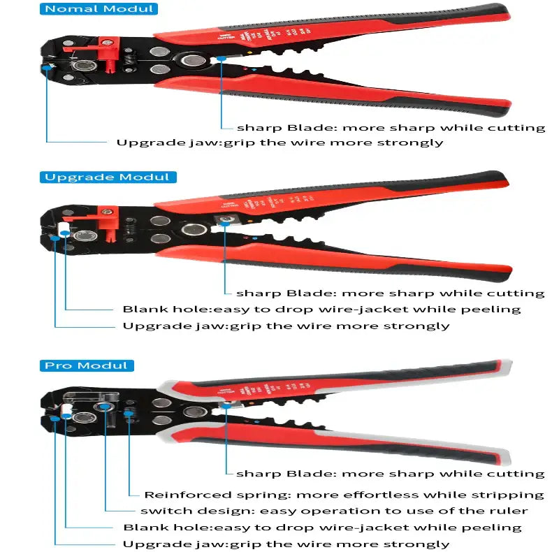 Multifunctional Wire Stripper & Crimper Pliers (different models available) - HBC