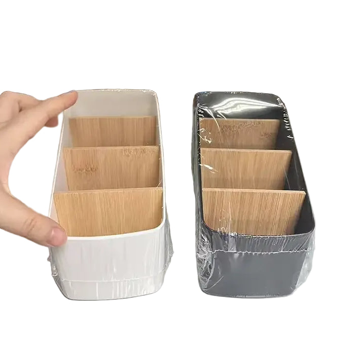 Multipurpose Desktop Storage Box TV Remote Holder Living Room Wooden Storage Box For Bedroom Living Room Table Organizer