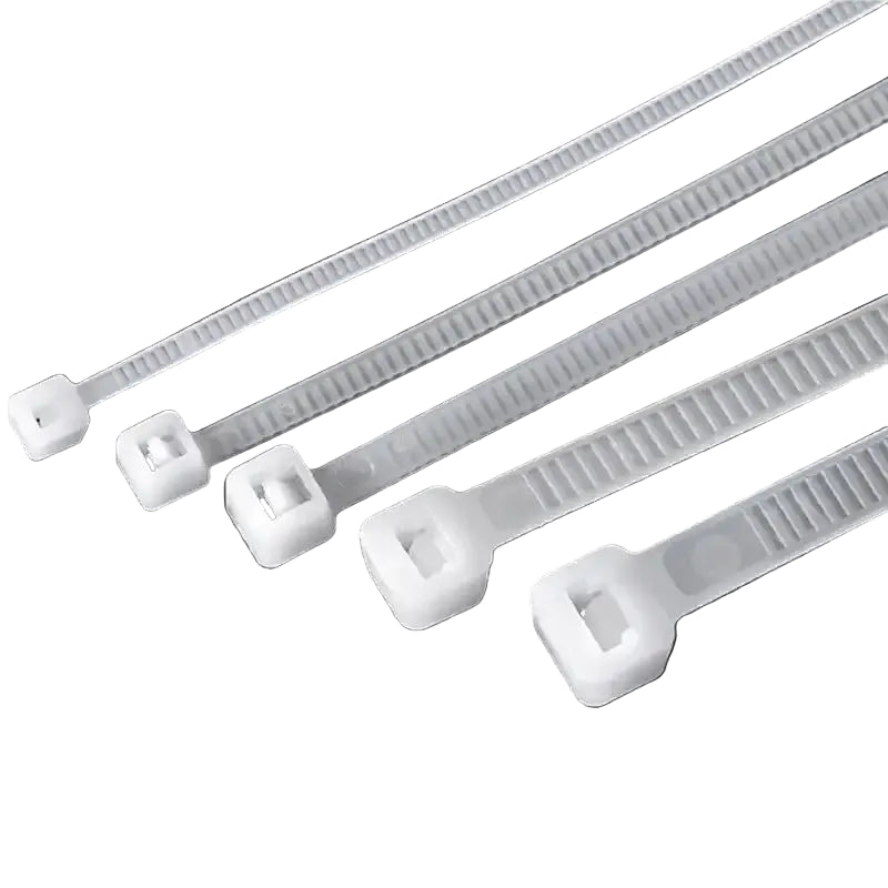 National Standard White PA66 Nylon Cable Ties 3x100 3x150 4x200 5x250mm Self Lock Wire Fastening Zip Tie