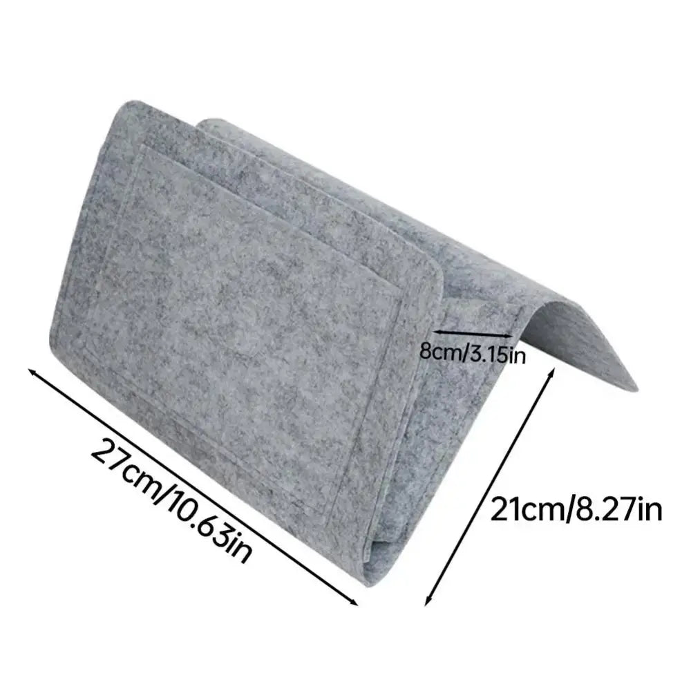 NEW Felt Bedside Storage Bag Organizer Bed Desk Bag TV Remote Control Hanging Caddy Couch Storage Organizer Bed Holder
