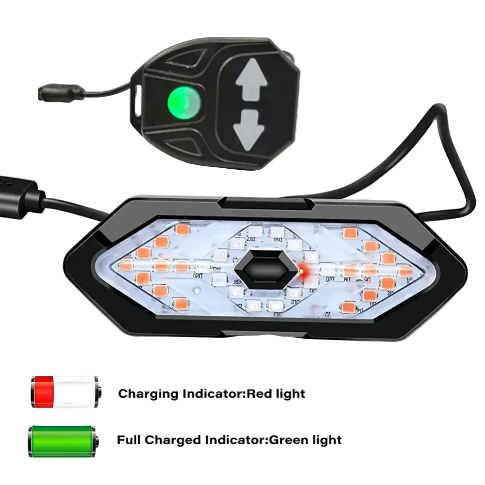 New Remote Control Turn Signal Tail Light Usb Rechargeable Waterproof High-brightness 40-led Bicycle Tail Light