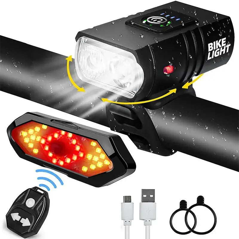 New Remote Control Turn Signal Tail Light Usb Rechargeable Waterproof High-brightness 40-led Bicycle Tail Light