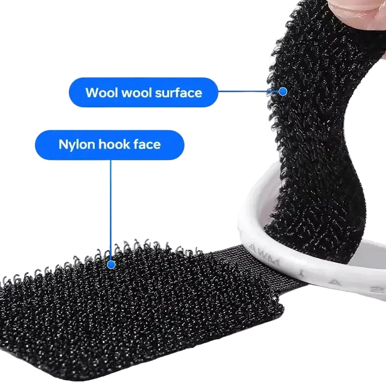 New Reusable Cable Ties Velcro Ties Self-Adhesive Power Cord Cable Holder Adjustable Cord Storage Desktop Organiser