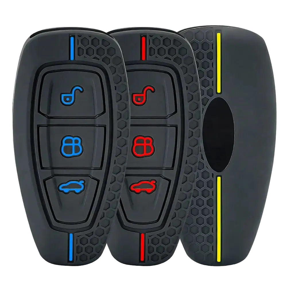 New Silicone Car Key Case For Ford Grand C Max Focus Mondeo Kuga Fiesta Ecosport Transit Kuga Silicone Remote Key Case