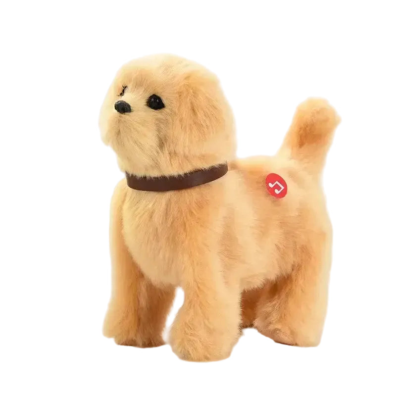 New Simulation Electric Pet Dog Voice Control Walking Nodding Music Touch Robot Animal Plush Pet Children’s Toy Gift