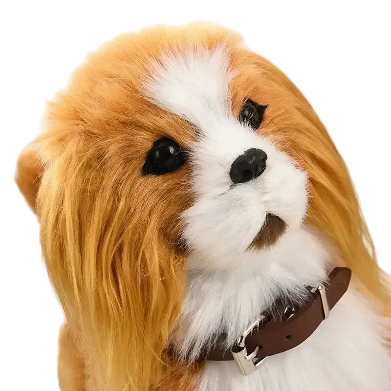 New Simulation Electric Pet Dog Voice Control Walking Nodding Music Touch Robot Animal Plush Pet Children’s Toy Gift