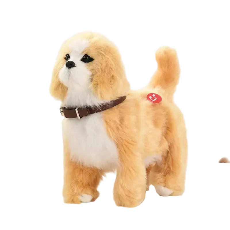 New Simulation Electric Pet Dog Voice Control Walking Nodding Music Touch Robot Animal Plush Pet Children’s Toy Gift
