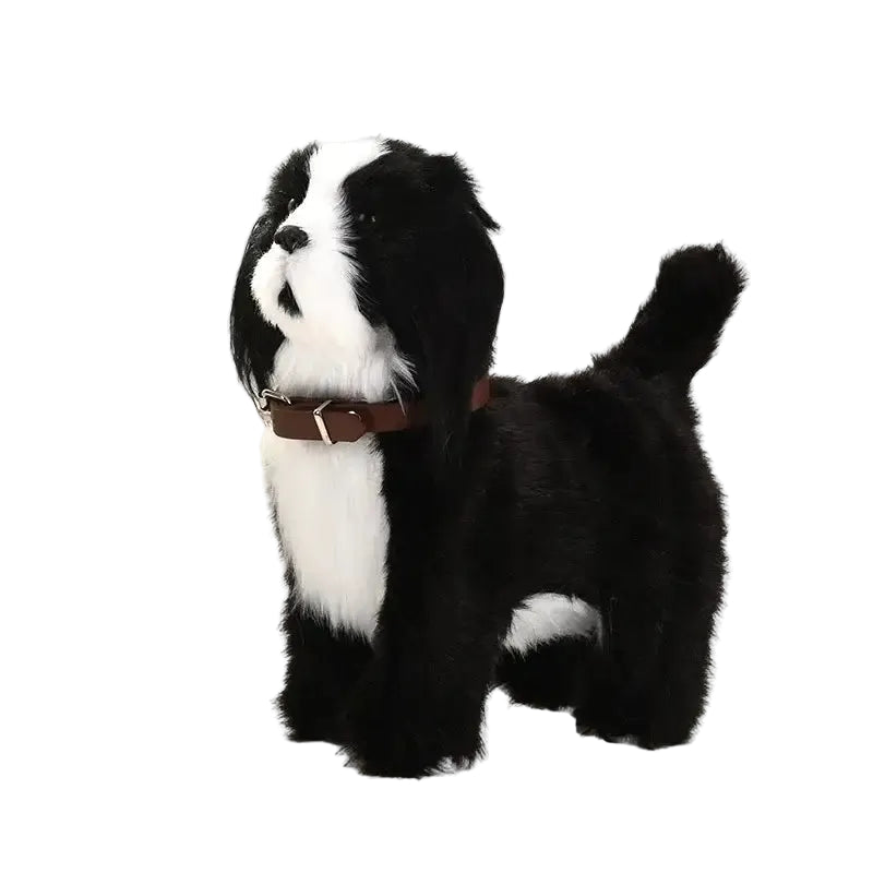 New Simulation Electric Pet Dog Voice Control Walking Nodding Music Touch Robot Animal Plush Pet Children’s Toy Gift