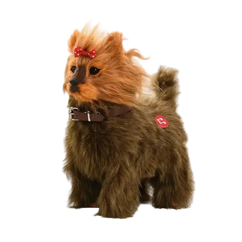 New Simulation Electric Pet Dog Voice Control Walking Nodding Music Touch Robot Animal Plush Pet Children’s Toy Gift