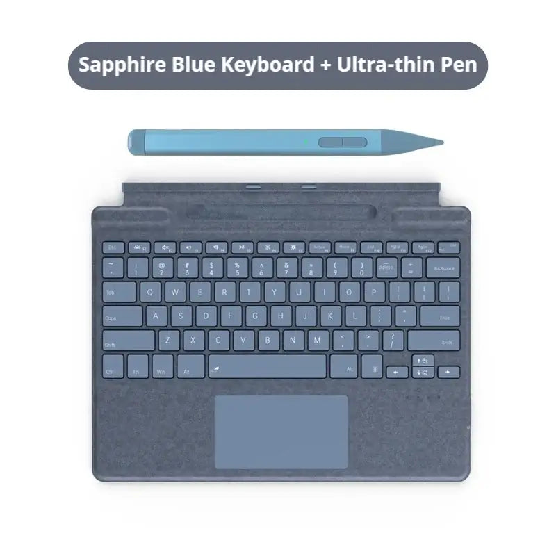 New upgraded Surface Pro 8/9/X/10/11 Bluetooth magnetic professional custom keyboard with pen slot,touchpad,and 7-color